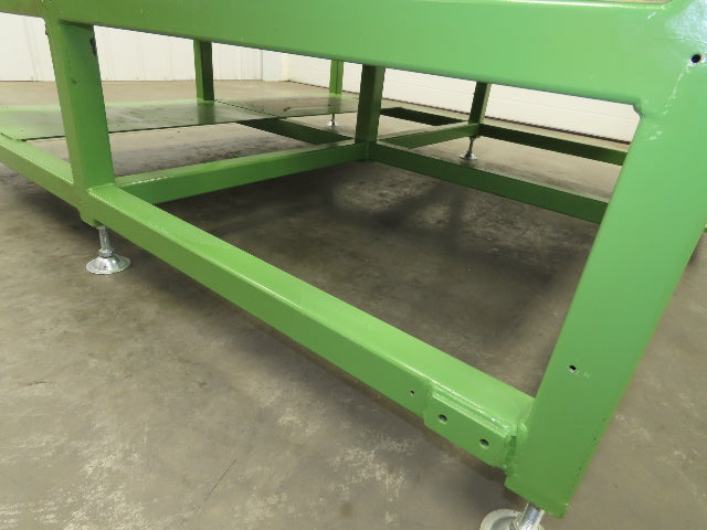 1" Steel Top Machine Base Welding Layout Table Work Bench 64x65" 19"H