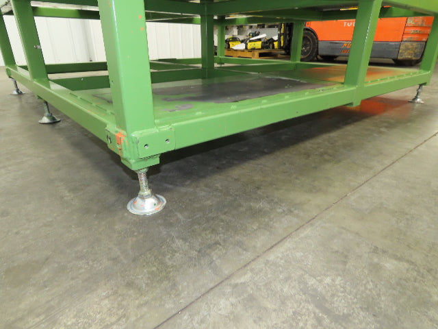 1" Steel Top Machine Base Welding Layout Table Work Bench 64x65" 19"H