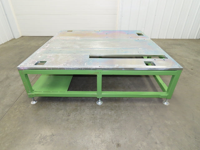 1" Steel Top Machine Base Welding Layout Table Work Bench 64x65" 19"H