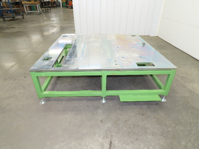 1" Steel Top Machine Base Welding Layout Table Work Bench 64x65" 19"H