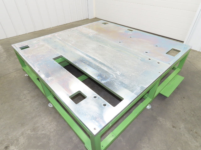 1" Steel Top Machine Base Welding Layout Table Work Bench 64x65" 19"H