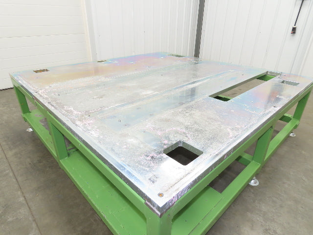 1" Steel Top Machine Base Welding Layout Table Work Bench 64x65" 19"H