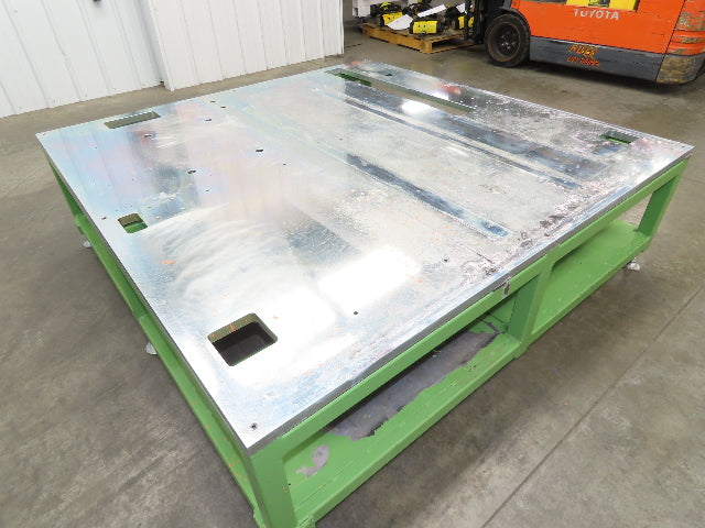 1" Steel Top Machine Base Welding Layout Table Work Bench 64x65" 19"H