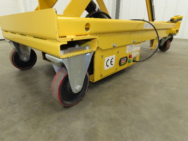 Vestil CART-1000-LD Hydraulic Elevating Lift Cart 1000Lbs 12V DC Powered