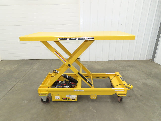 Vestil CART-1000-LD Hydraulic Elevating Lift Cart 1000Lbs 12V DC Powered