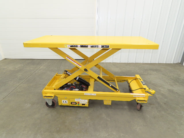 Vestil CART-1000-LD Hydraulic Elevating Lift Cart 1000Lbs 12V DC Powered