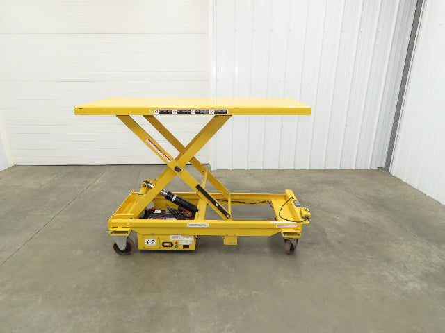 Vestil CART-1000-LD Hydraulic Elevating Lift Cart 1000Lbs 12V DC Powered