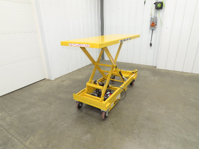 Vestil CART-1000-LD Hydraulic Elevating Lift Cart 1000Lbs 12V DC Powered