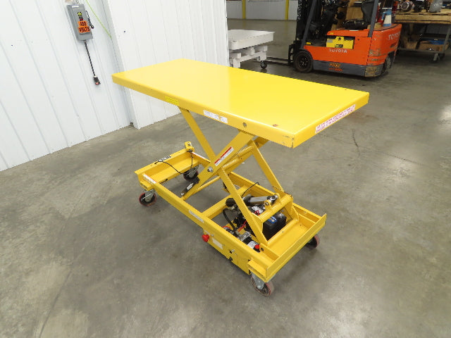 Vestil CART-1000-LD Hydraulic Elevating Lift Cart 1000Lbs 12V DC Powered