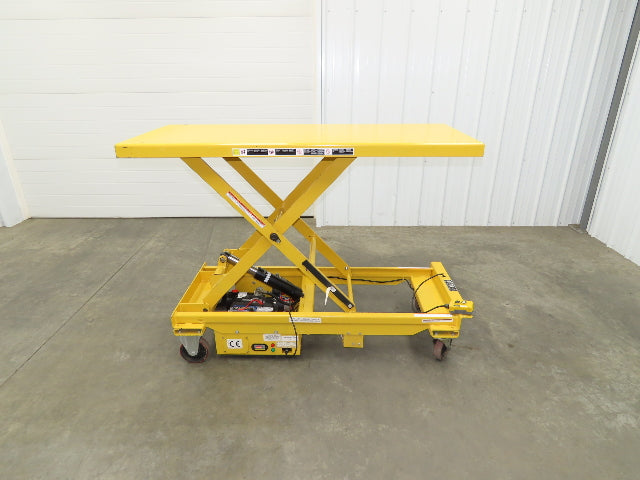 Vestil CART-1000-LD Hydraulic Elevating Lift Cart 1000Lbs 12V DC Powered