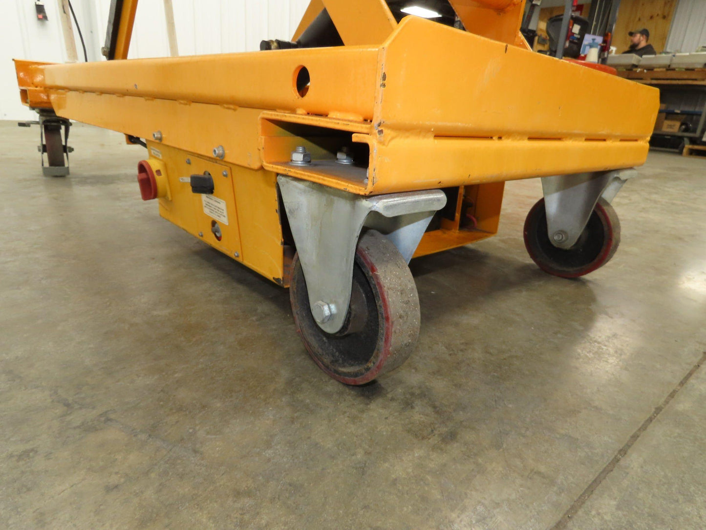 Vestil CART-1000-LD Hydraulic Elevating Lift Cart Table 1000Lbs 12VDC Mobile