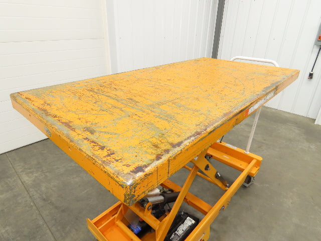 Vestil CART-1000-LD Hydraulic Elevating Lift Cart Table 1000Lbs 12VDC Mobile