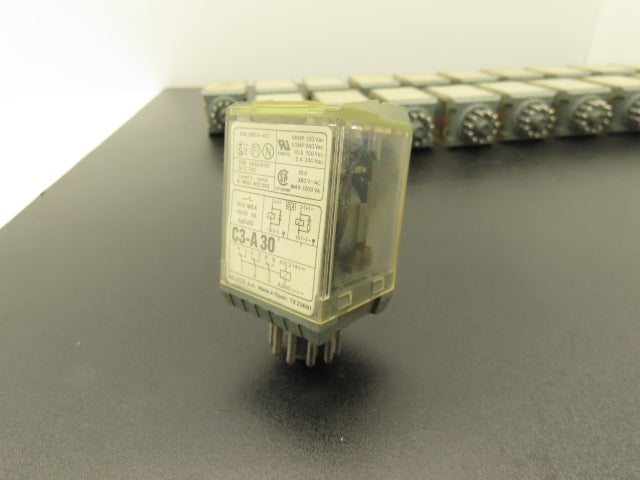 Comat C3-A 30 Relay 10A 380VAC 11-Pin Lot of 20