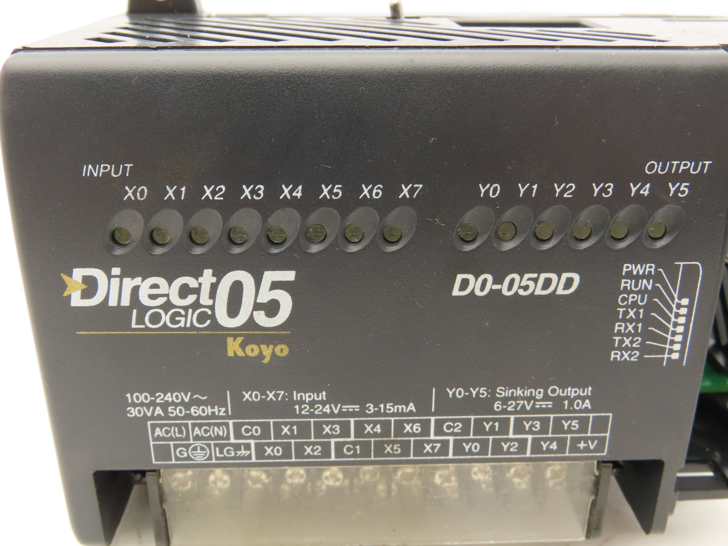 Automation Direct D0-05DD Direct Logic 05 Koyo Processor Unit 12-24V