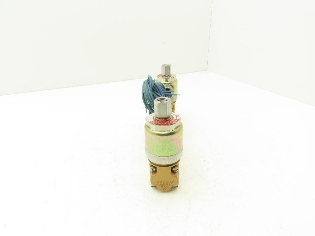 Versa VXX-4324-H-XX-38C-10 Pneumatic Solenoid Valve 4-Way 3-Pos 1/4"npt 120VAC