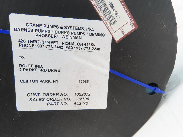 Crane Weinman 4L2-Y6 Split Case Centrifugal Pump 5x4" Flanged Horizontal