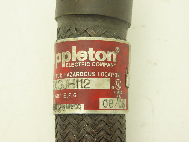 Appleton EXGJH-112 Brass Flex Hose Explosion Proof Flexible Coupling 12"x 1/2"