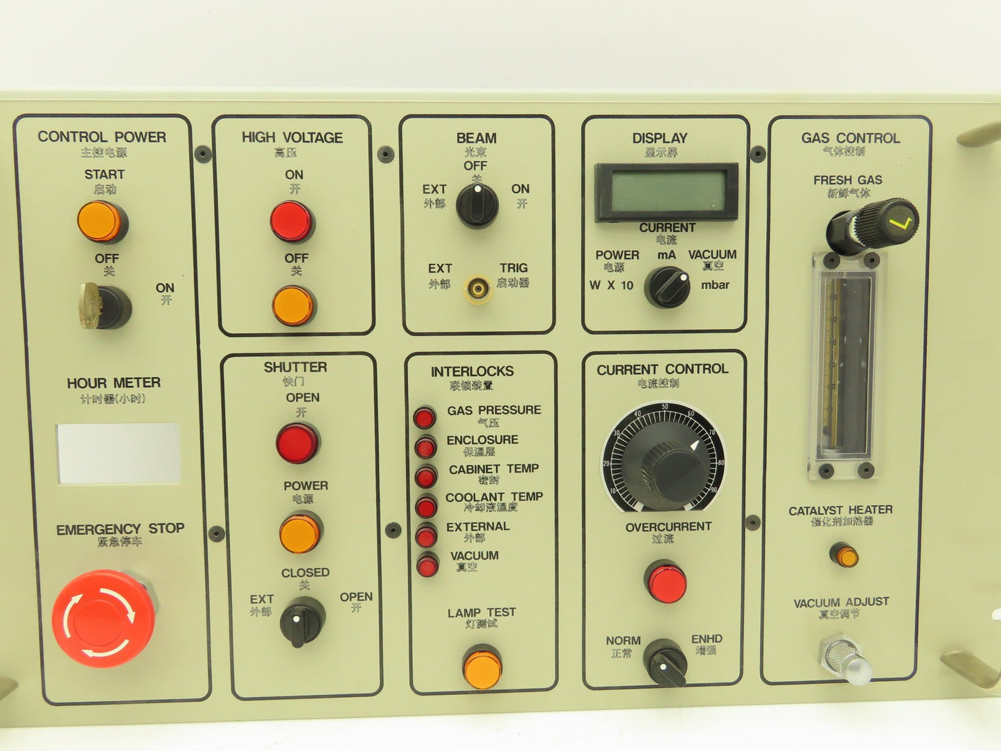Laser Machining C82 Operator Panel