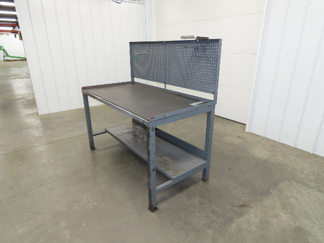 1/8" Thick Top Steel Fabrication Welding Layout Table Work Bench 60"x30"x34"