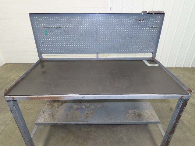1/8" Thick Top Steel Fabrication Welding Layout Table Work Bench 60"x30"x34"