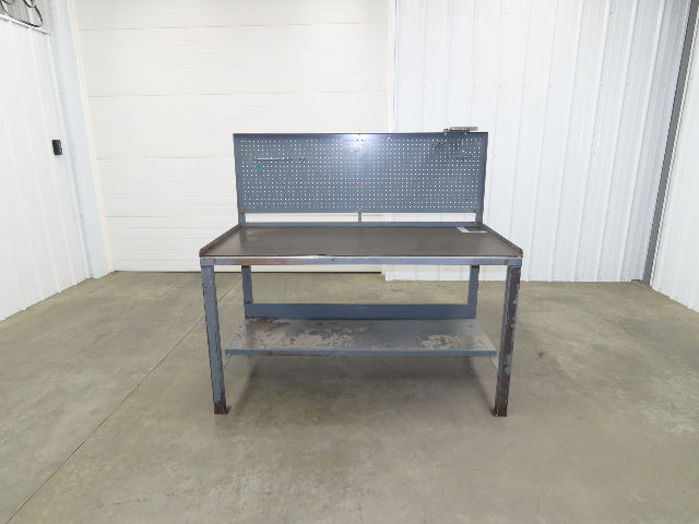 1/8" Thick Top Steel Fabrication Welding Layout Table Work Bench 60"x30"x34"