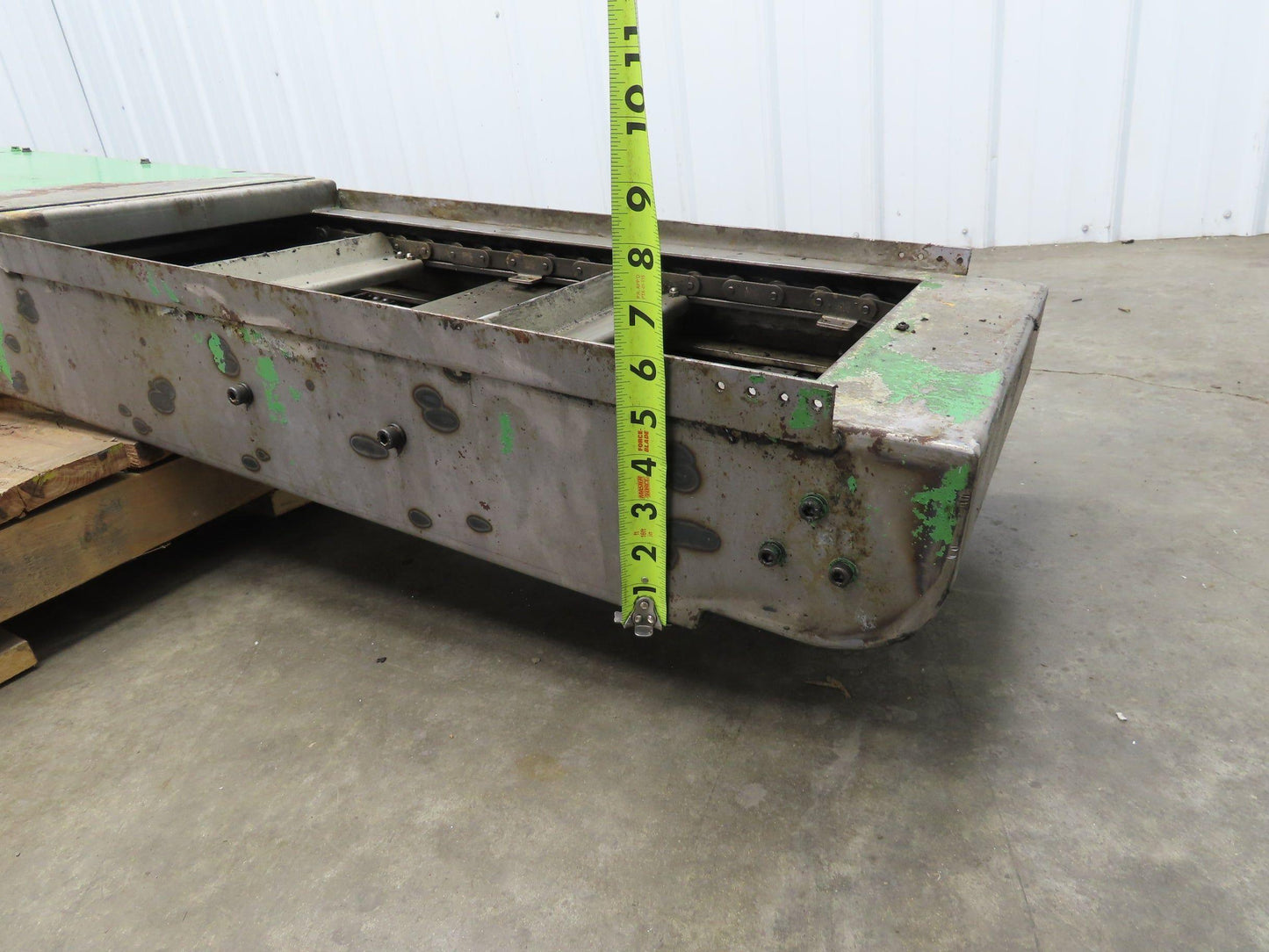 Tanaka Magnetic Chip Conveyor Scraper Chain w/Coolant Filter 14"W 112"L 220V 3PH