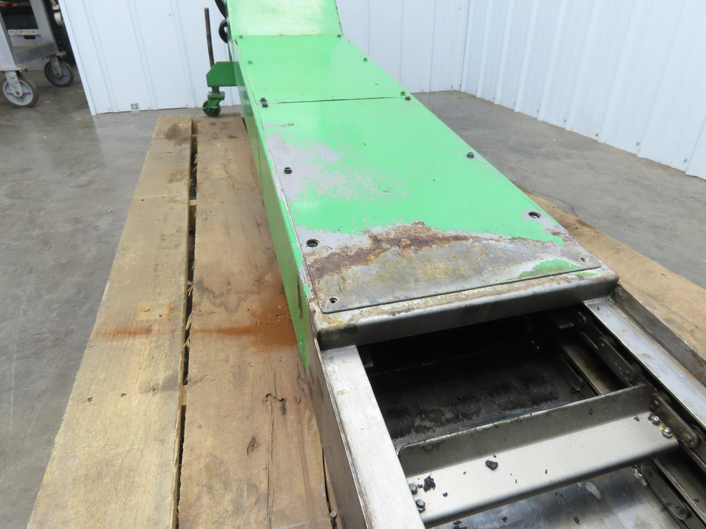 Tanaka Magnetic Chip Conveyor Scraper Chain w/Coolant Filter 14"W 112"L 220V 3PH