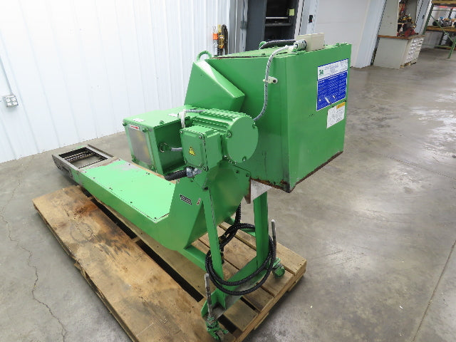 Tanaka Magnetic Chip Conveyor Scraper Chain w/Coolant Filter 14"W 112"L 220V 3PH