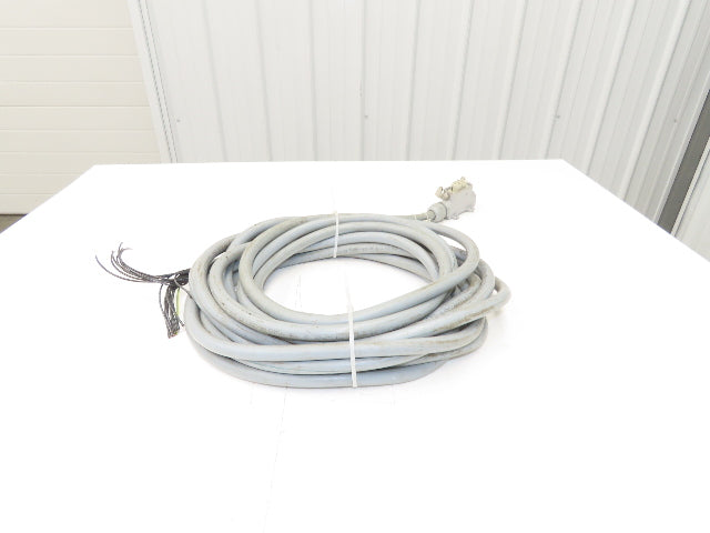Lapp ILME 601618 Multi-Conductor 16AWG 18 Conductor 35' Cable 600V W/15 Pin Plug