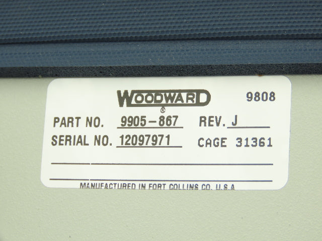 Woodward 9905-867 Peak 150 Digital Steam Turbine Controller
