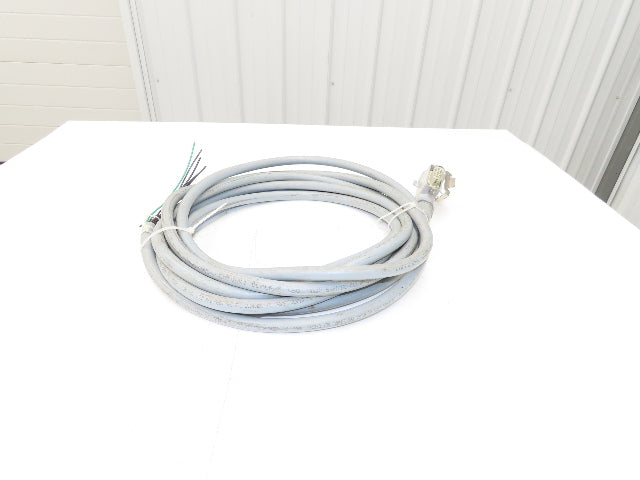 Lapp ILME 601618 Multi-Conductor 16AWG 18 Conductor 30' Cable 600V W/15 Pin Plug