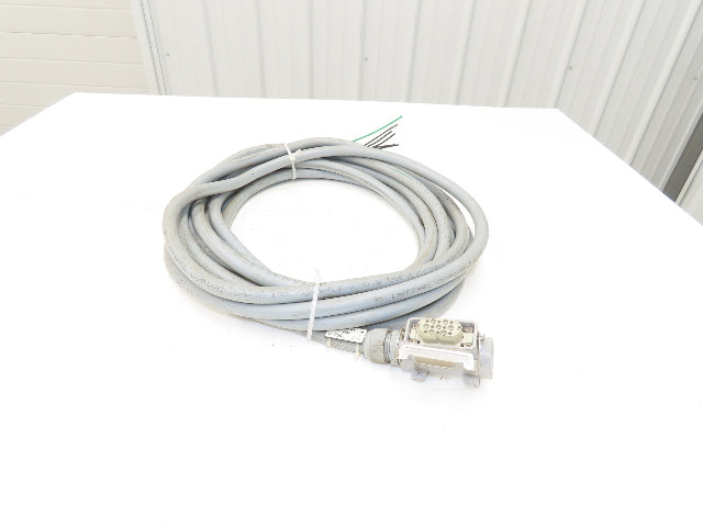 Lapp ILME 601618 Multi-Conductor 16AWG 18 Conductor 30' Cable 600V W/15 Pin Plug