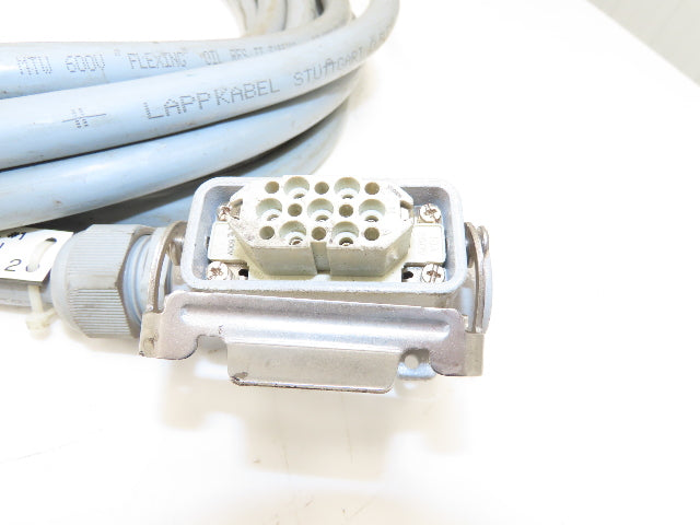 Lapp ILME 601618 Multi-Conductor 16AWG 18 Conductor 30' Cable 600V W/15 Pin Plug