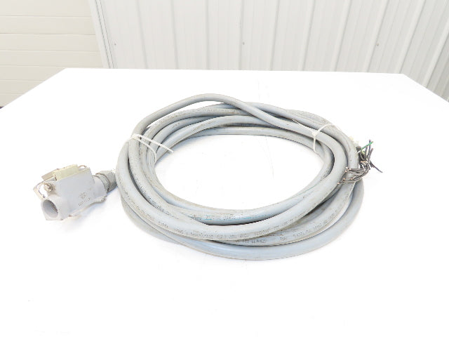 Lapp ILME 601618 Multi-Conductor 16AWG 18 Conductor 30' Cable 600V W/15 Pin Plug