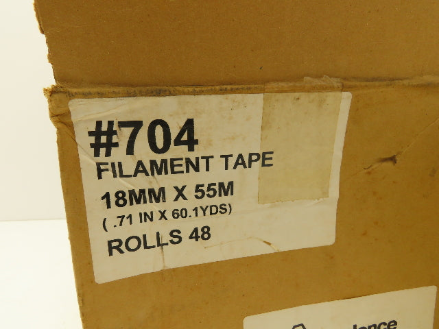 Covalence #704 Filament Tape 18mm x 55m (.71 IN x 60.1 YDS) 48 Rolls