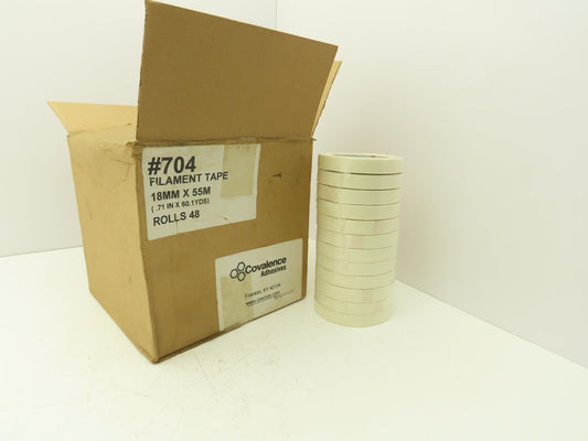Covalence #704 Filament Tape 18mm x 55m (.71 IN x 60.1 YDS) 48 Rolls