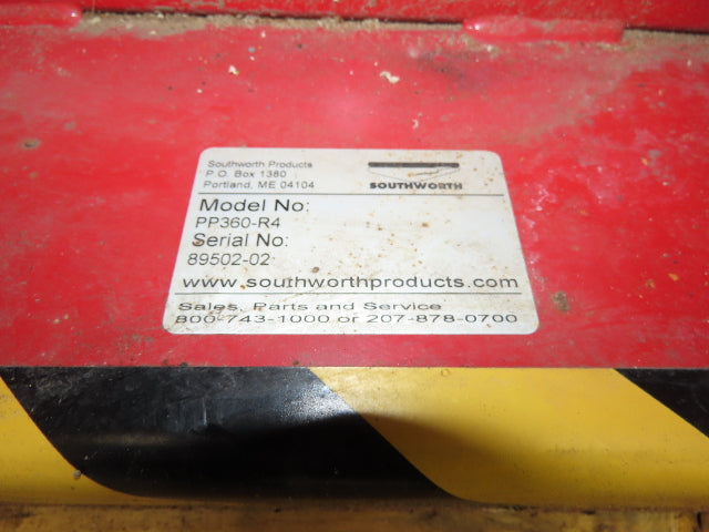 Southworth Spring Table Pallet Load Leveler Single Spring 43-1/2" Turntable