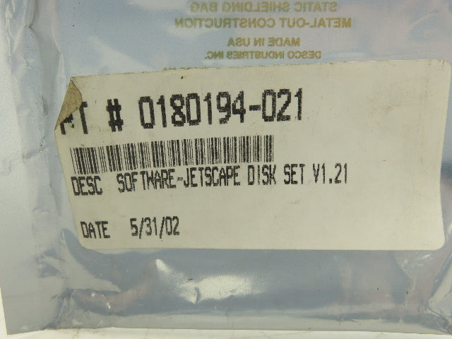 Jetscape 5120/5240 System Software Ver 1.21 Set of 5 Discs 1.44Mb 3.5" IBM