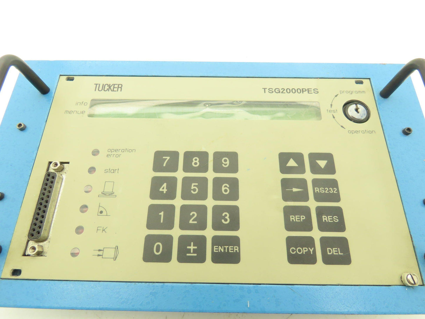 Emhart Warren Tucker TSG2000PES HMI Auto Plunge Adaptive Hot Plunge W/Keypad
