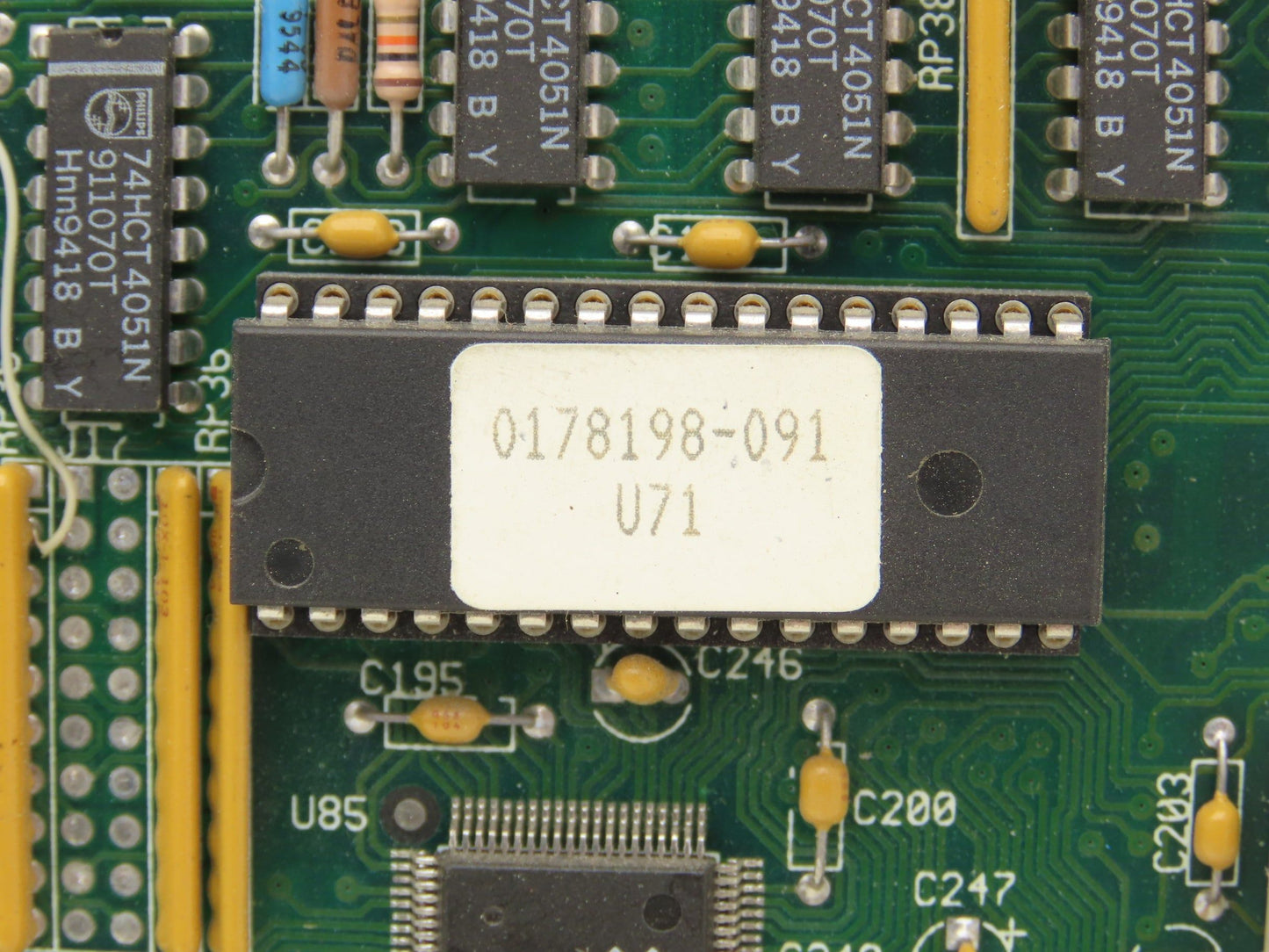 Micro Industries 017198-091 Ink Jet Controller PCB Rev 00 U86