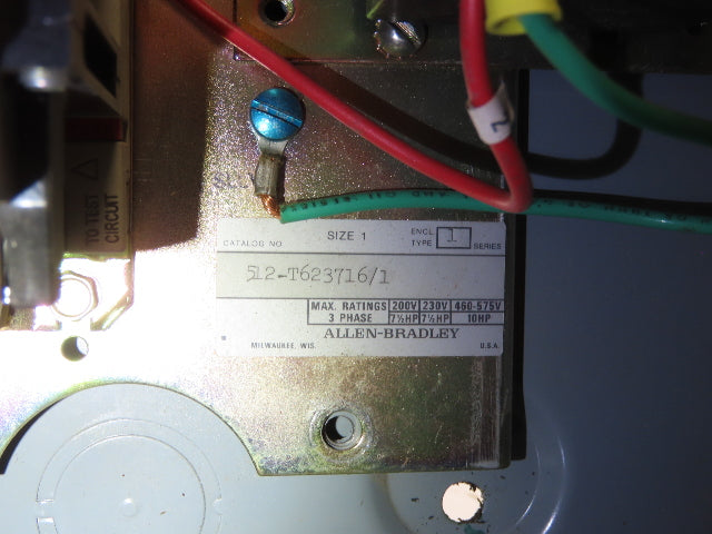 Allen Bradley 512 Combination Motor Starter 30A Disconnect 600V 3Ph 10Hp