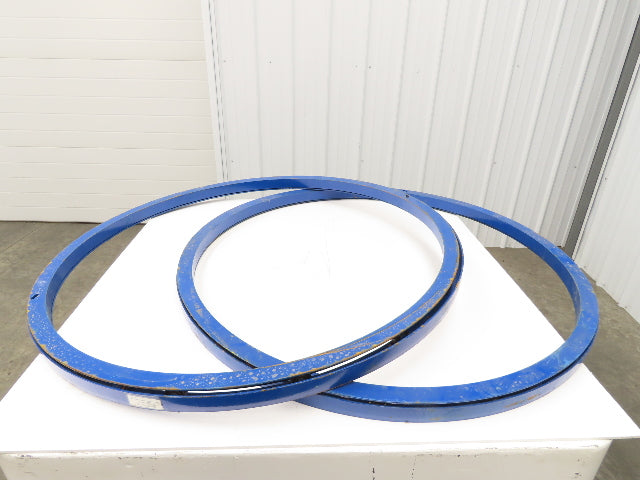 Global CA-48-2 Vestil Manual Carousel 2,000lb Lift Table Swivel Top 48" Lot of 2