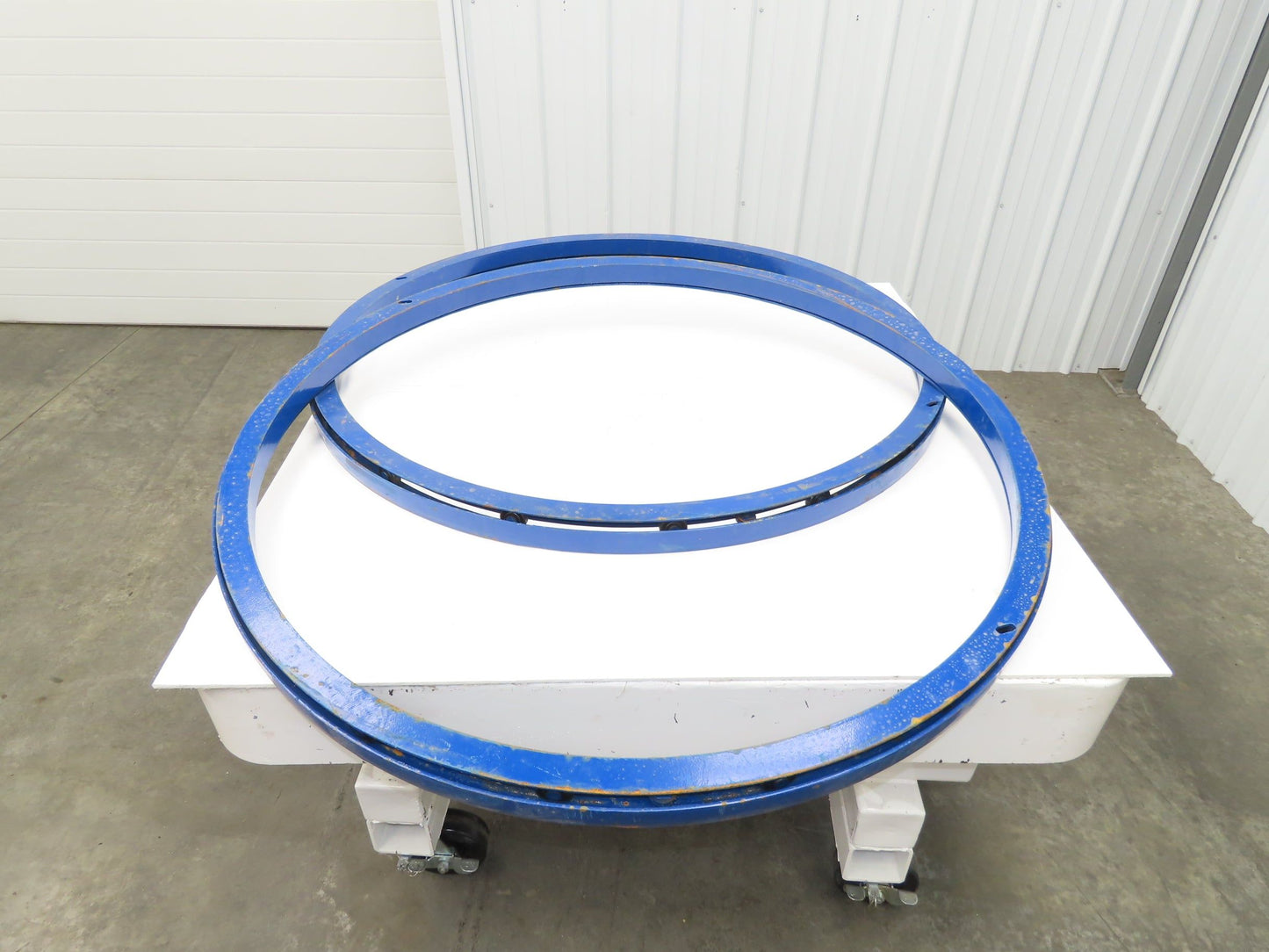 Global CA-48-2 Vestil Manual Carousel 2,000lb Lift Table Swivel Top 48" Lot of 2