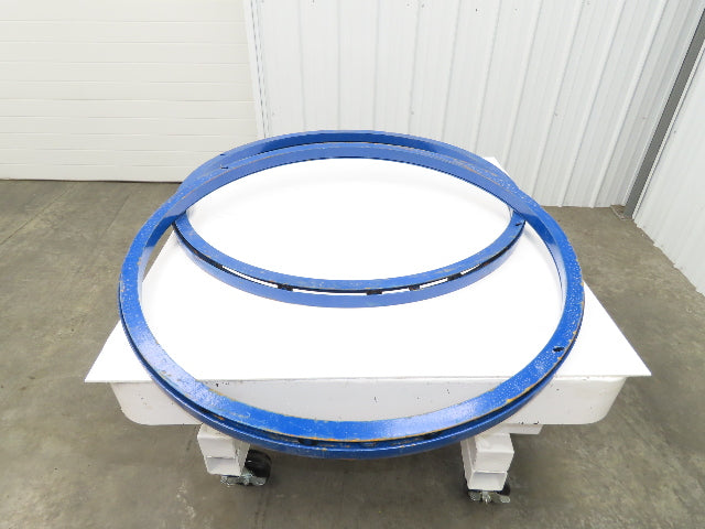 Global CA-48-2 Vestil Manual Carousel 2,000lb Lift Table Swivel Top 48" Lot of 2