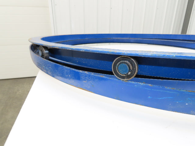 Global CA-48-2 Vestil Manual Carousel 2,000lb Lift Table Swivel Top 48" Lot of 2