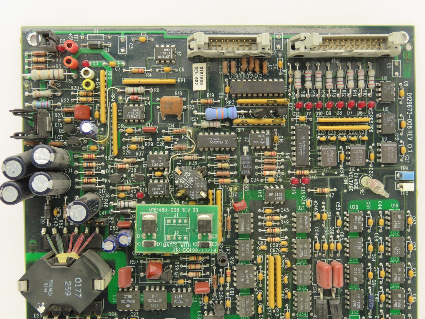 Ink Jet Controller PCB ACHV Supply Ink Heater Charge Voltage AC Power Lights