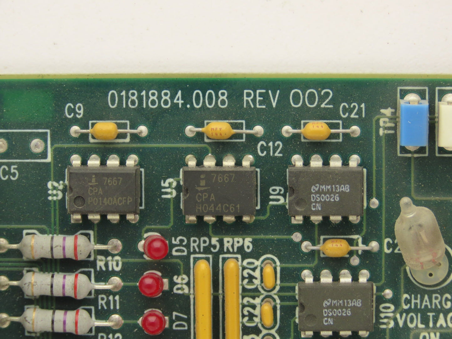 Ink Jet Controller PCB ACHV Supply Ink Heater Charge Voltage AC Power Lights