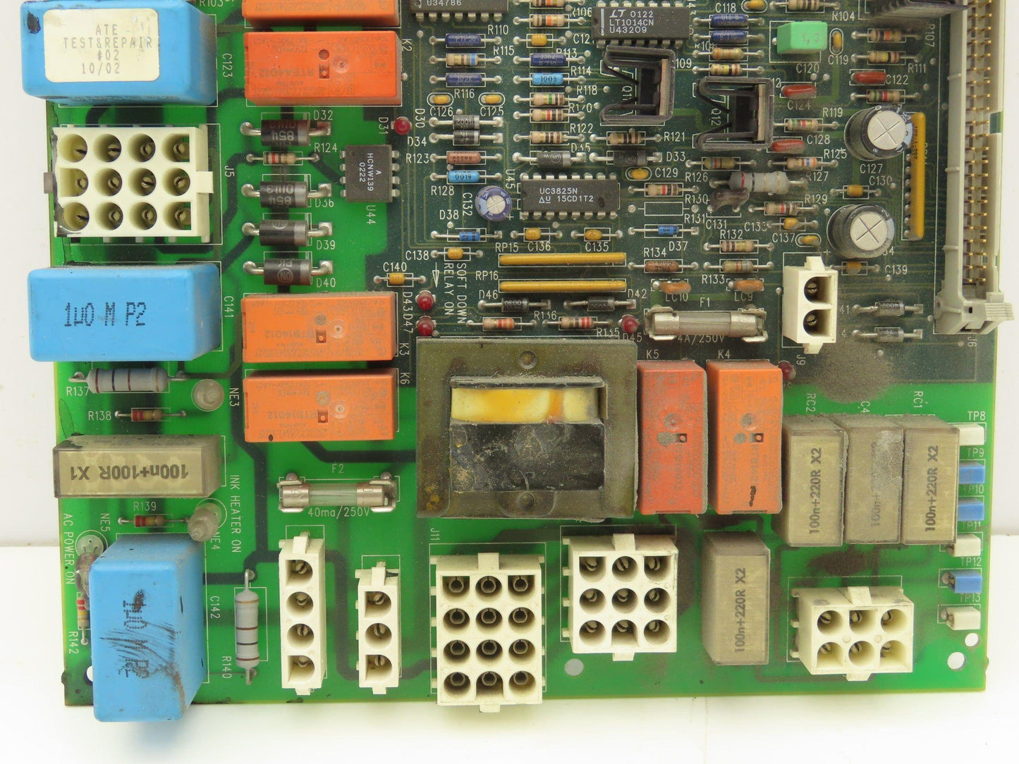 Ink Jet Controller PCB ACHV Supply Ink Heater Charge Voltage AC Power Lights