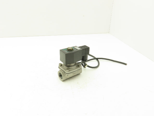 CKD ADK11-20A Stainless Solenoid Valve 3/4"NPT 24VDC