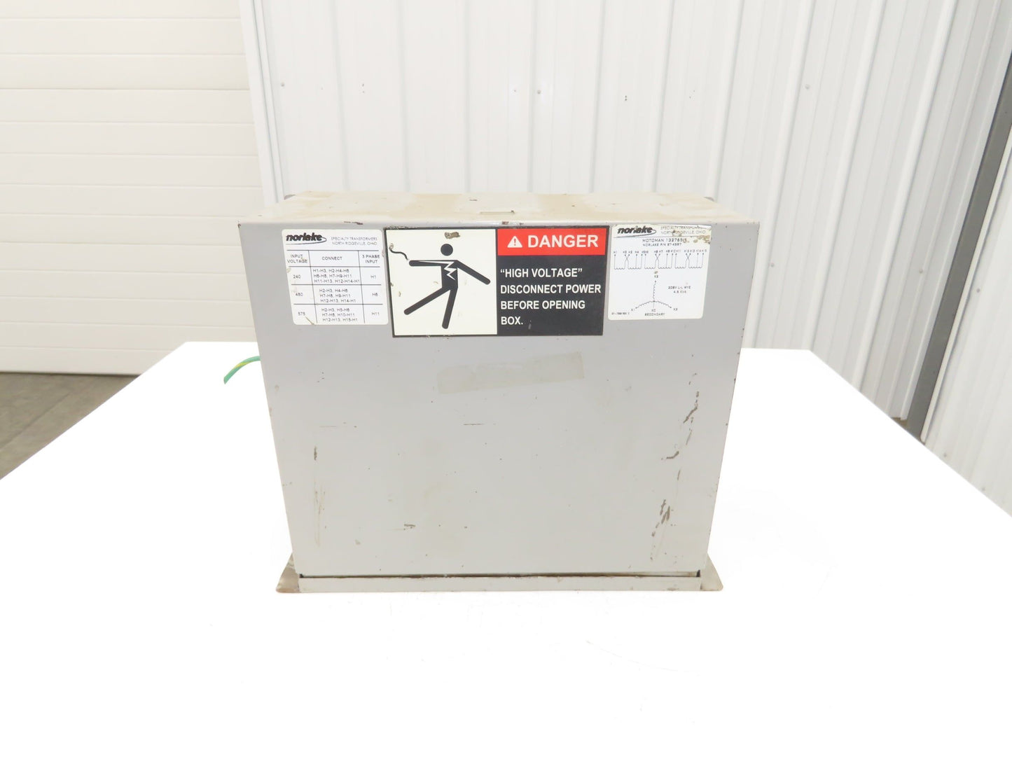 Norlake Motoman ST-4597 Power Transformer 4.5kVA 3Ph HV 575/480/240 LV 208
